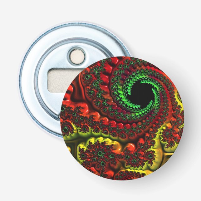 Décapsuleur Couleurs de Noël Mandelbrot Bottle Opener (Devant)