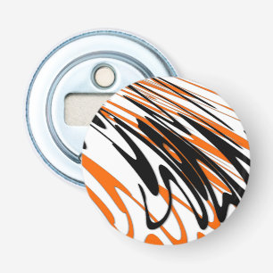 Décapsuleur Couleurs du Bengale Orange et lignes noires