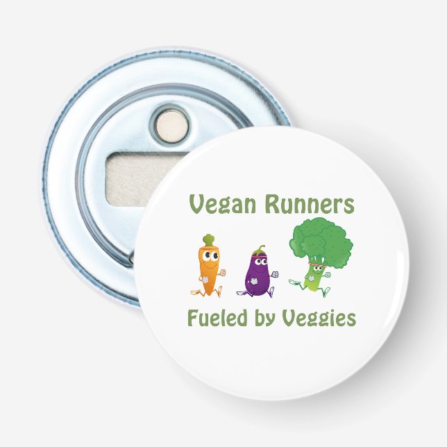 Décapsuleur Coureurs de Vegan - Alimentés Par Des Légumes (Devant)