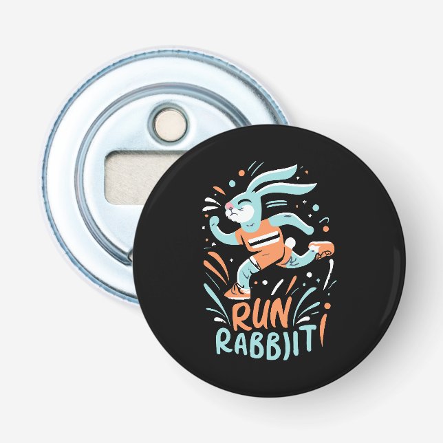 Décapsuleur courir lapin marathon coureur lapin mignon (Devant)