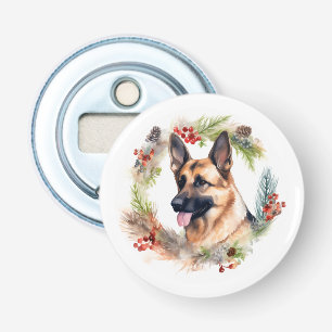 Décapsuleur Couronne de Noël au Berger Allemand Chien de fête