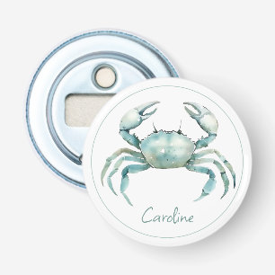 Décapsuleur Crabe aquarelle côtier personnalisé