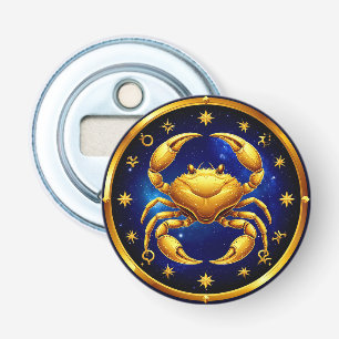 Décapsuleur Crabe Doré Zodiaque Cosmique