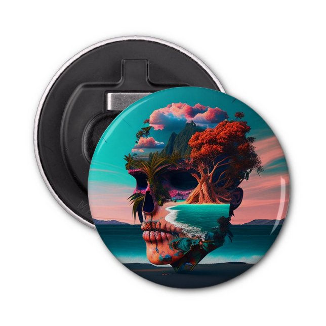 Décapsuleur Crâne Coloré (Devant)