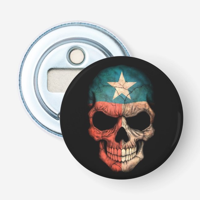 Décapsuleur Crâne de drapeau du Texas (Devant)