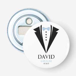 Décapsuleur Cravate Bright Bow Tuxedo "Groom" Personnalisé