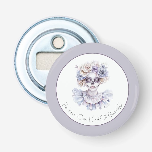 Décapsuleur Crème de Lavande Fleurie Fille Belle à sa Propre M (Devant)