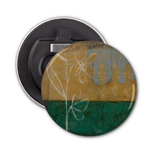 Décapsuleur Croquis floral avec Fleur sauvage et Plante