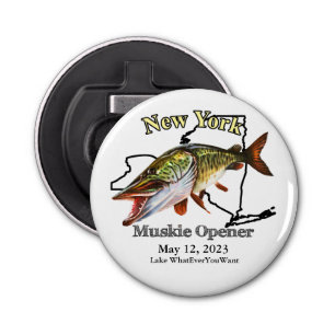 Décapsuleur Custom Lake/Date New York Muskie Opener