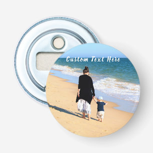Décapsuleur Custom Photo Text Bottle Opener Your Photos MOM