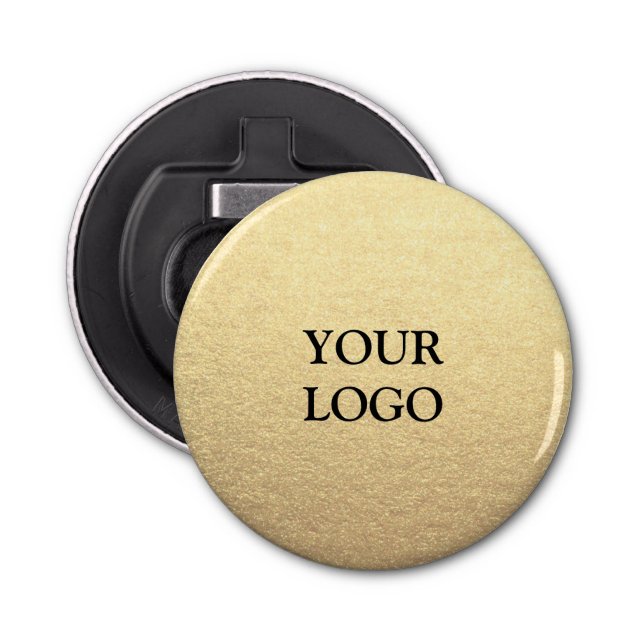 Décapsuleur Custom Simple Clean Gold Business Votre logo ici (Devant)