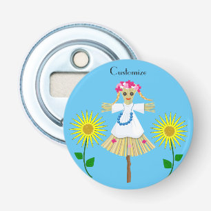 Décapsuleur Cute Blonde Pigtails Scarecrow