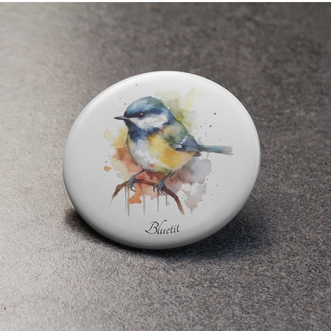 Décapsuleur Cute Bluetit sur une branche, personnalisé (Créateur téléchargé)
