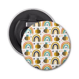 Décapsuleur Cute Bumble Bee et Rainbows Motif