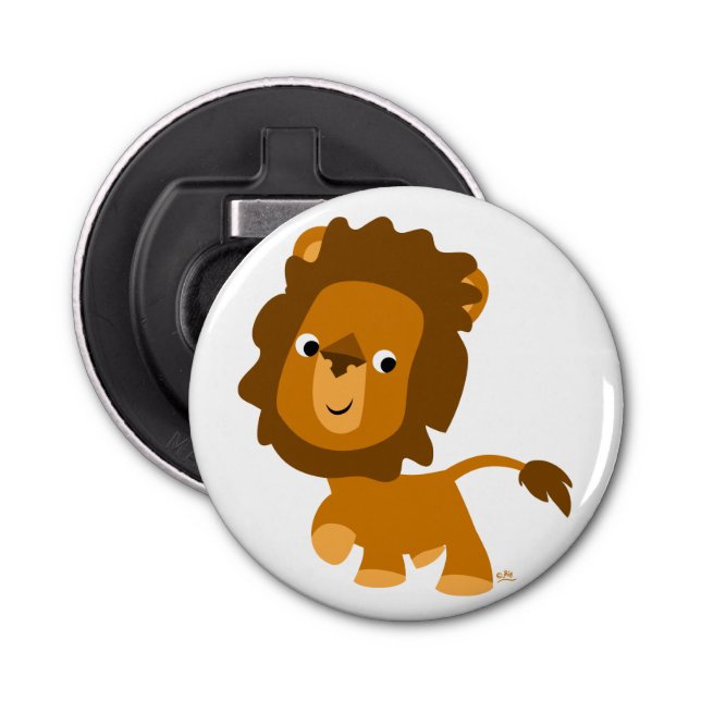 Décapsuleur Cute Cartoon Contenu Lion Bouton Bouteille Ouvertu (Devant)