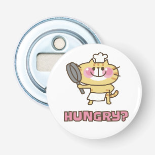 Décapsuleur Cute Cat Caricature Chef Pink Funny Kids Party