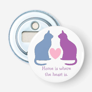 Décapsuleur Cute Cats et Coeur Texte personnalisé