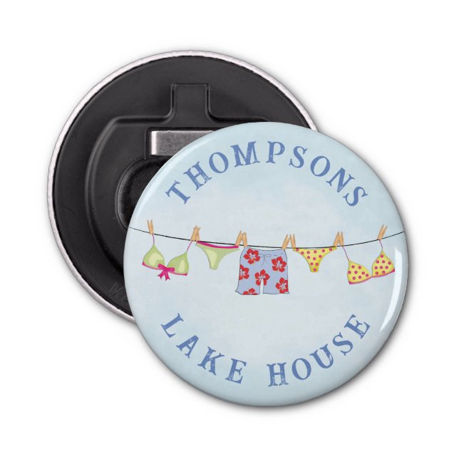 Décapsuleur Cute Custom Family Whimsical Lake House (Devant)