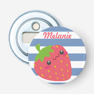 Décapsuleur Cute Kawaii fraise rayée personnalisée