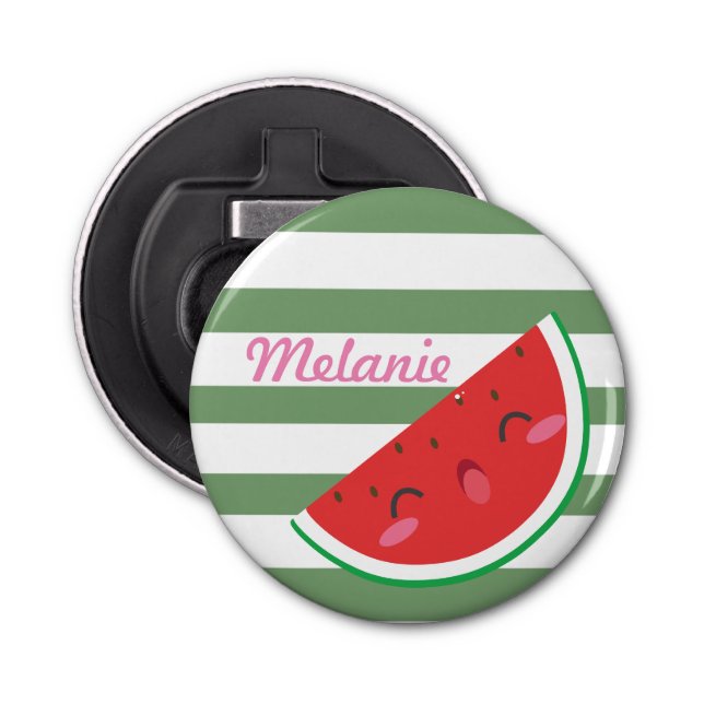 Décapsuleur Cute Kawaii Watermelon Personnalisé (Devant)