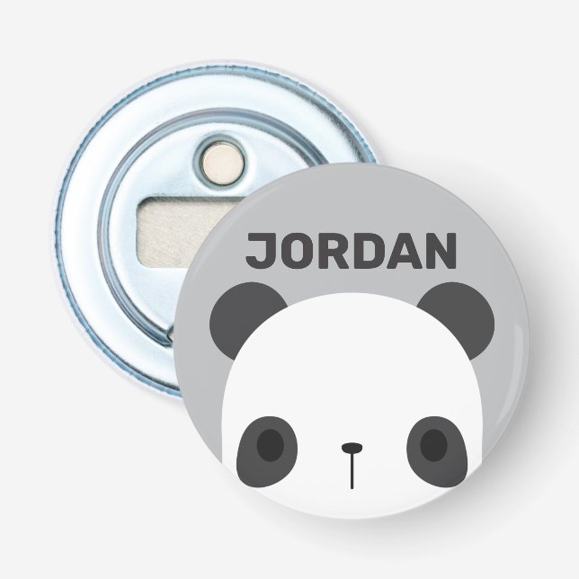 Décapsuleur Cute petit ours Panda avec nom personnalisé (Devant)