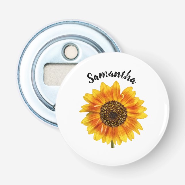Décapsuleur Cute Sunflower Personalized (Devant)
