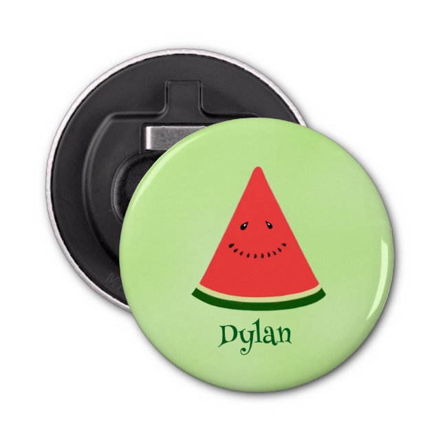 Décapsuleur Cute Watermelon Personalized Button Bottle Opener (Devant)
