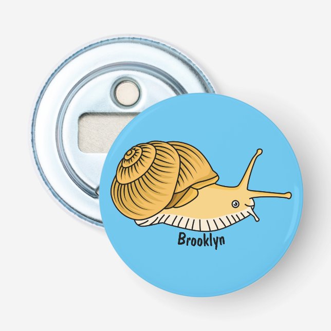 Décapsuleur Cute yellow snail cartoon (Devant)
