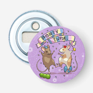 Décapsuleur Dancing Mice Fête Horaire Bannière Confetti & Ball