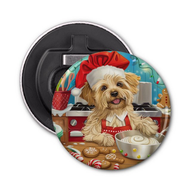 Décapsuleur Dandie Dinmont Terrier Cuisine de Noël (Devant)