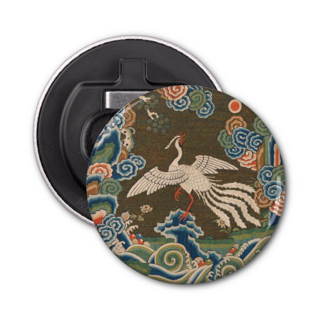 Décapsuleur Décor d'antiquité chinois d'oiseaux (Devant)