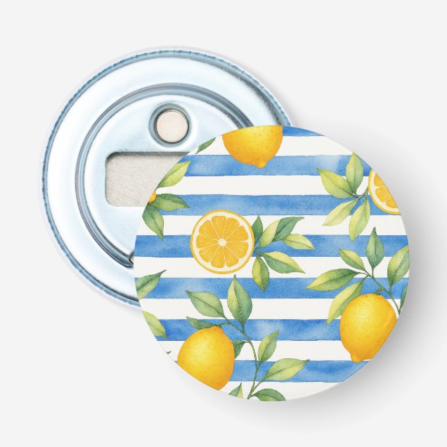 Décapsuleur Décor de cuisine méditerranéen aux agrumes d'été (Devant)