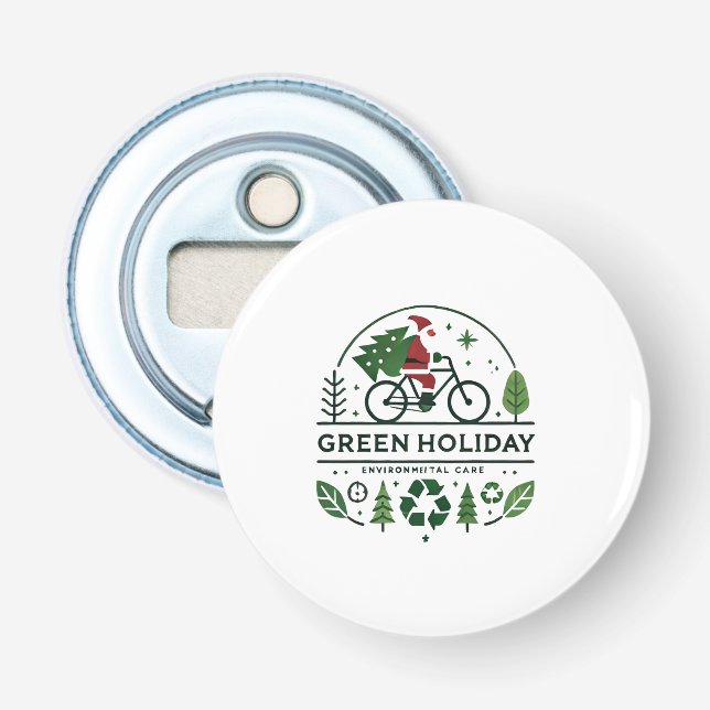 Décapsuleur Décor de Noël écologique | Green Holiday Art (Devant)
