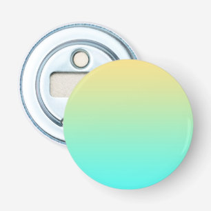 Décapsuleur Dégradé simple pastel jaune turquoise