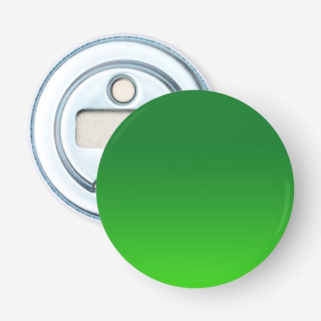 Décapsuleur Dégradé Vert Ombre Vivid Moderne Simple (Devant)