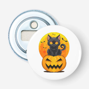 Décapsuleur Déguisement Halloween Citrouille Chat Noir