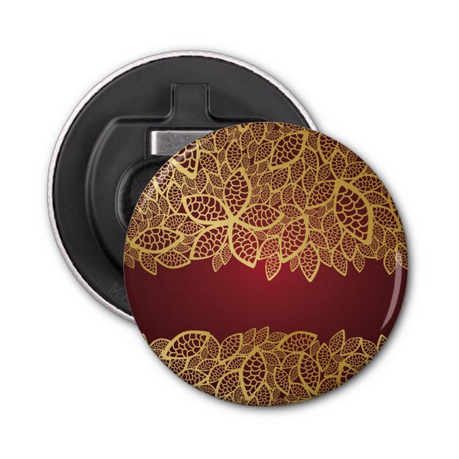 Décapsuleur Dentelle d'or de feuille sur l'arrière - plan (Devant)