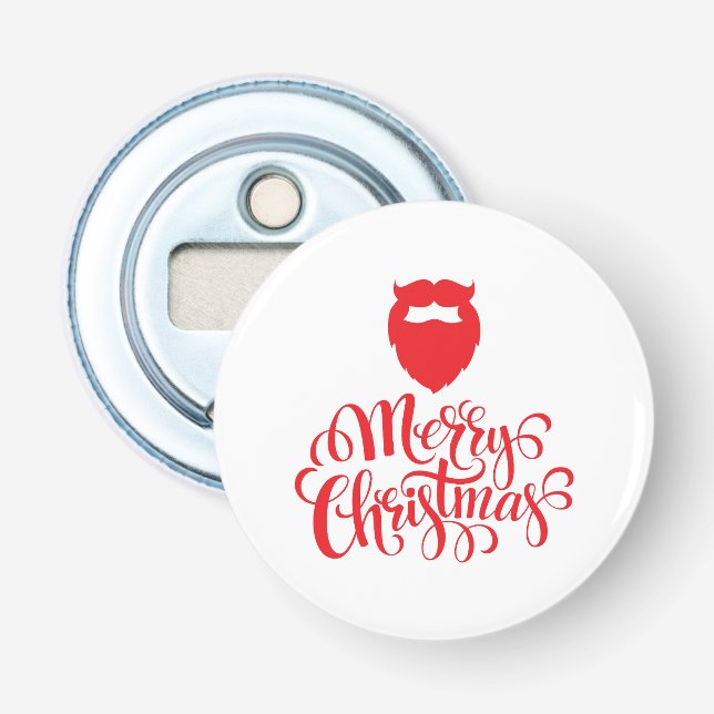 Décapsuleur Design de Noël Barbe Père Noël (Devant)