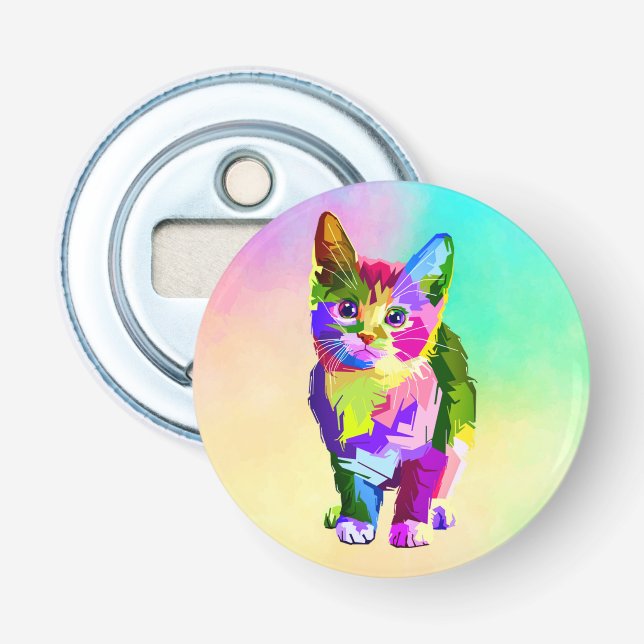 Décapsuleur Design prismatique Stylisé Kitten-32345 (Devant)
