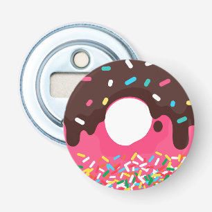 Décapsuleur Dessert, Donut saupoudré d'arc-en-ciel, Doughnut