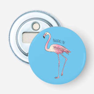 Décapsuleur dessin animé d'oiseau Flamant rose
