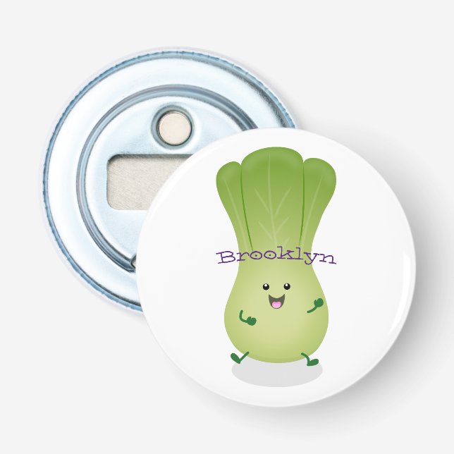 Décapsuleur dessin animé mignon de bok choy (Devant)