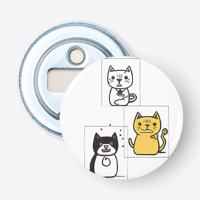 Décapsuleur Dessin de chat (Devant)