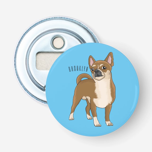 Décapsuleur Dessin de Chihuahua pour chien (Devant)