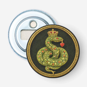 Décapsuleur Dessin de serpent élisabéthain Tudor bijou rubis