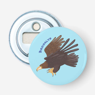 Décapsuleur dessin humoristique d'aigle royal