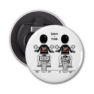 Décapsuleur Deux Chambres Biker Moto Mariage Faveur