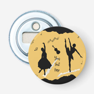 Décapsuleur Deux danseuses de ballet et de la musique en coule