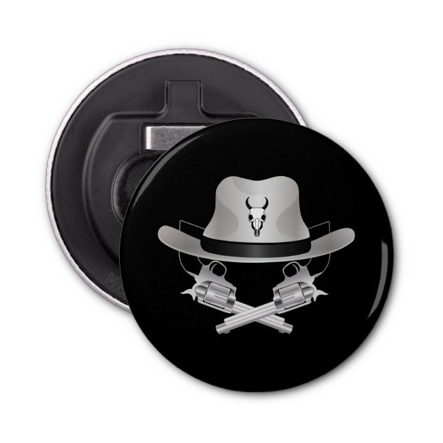 Décapsuleur Deux fusils croisés et casquette (Devant)