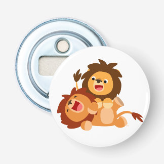 Décapsuleur Deux Lions de dessin joués Ouvrage de la bouteille